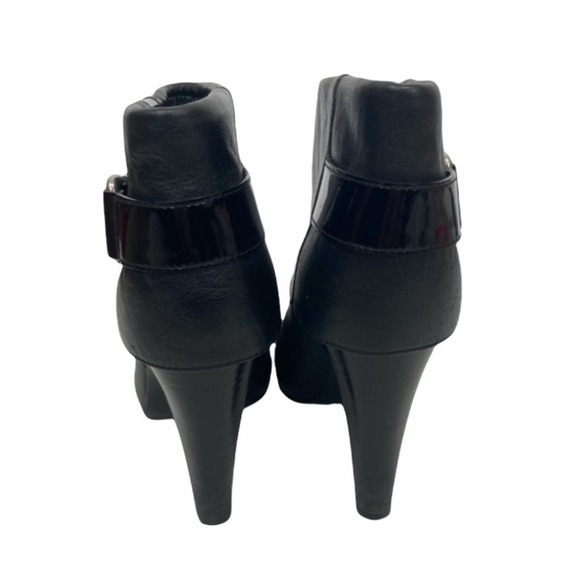 Coach Gene black leather heeled booties Sz 8.5 - Picture 7 of 10